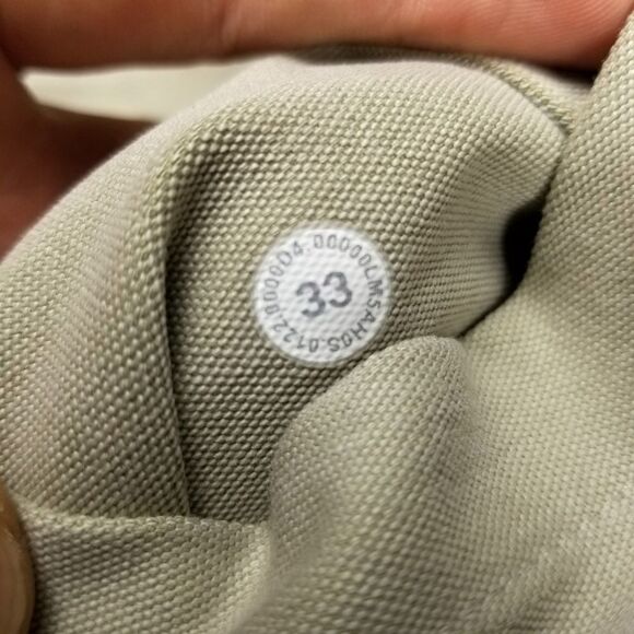 LULULEMON ABC Utilitech Relaxed Crop Chino Pants 26" Mens 33 Khaki Athleisure - Picture 2 of 8